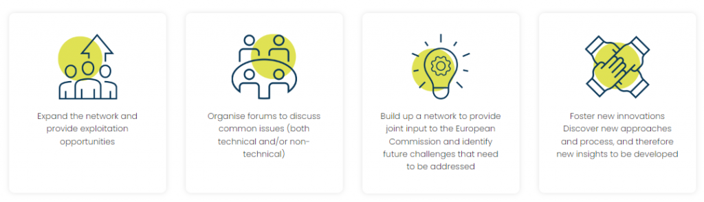 illustration reflecting the mission of the Cluster Hub "Production of raw materials for batteires from European resources"