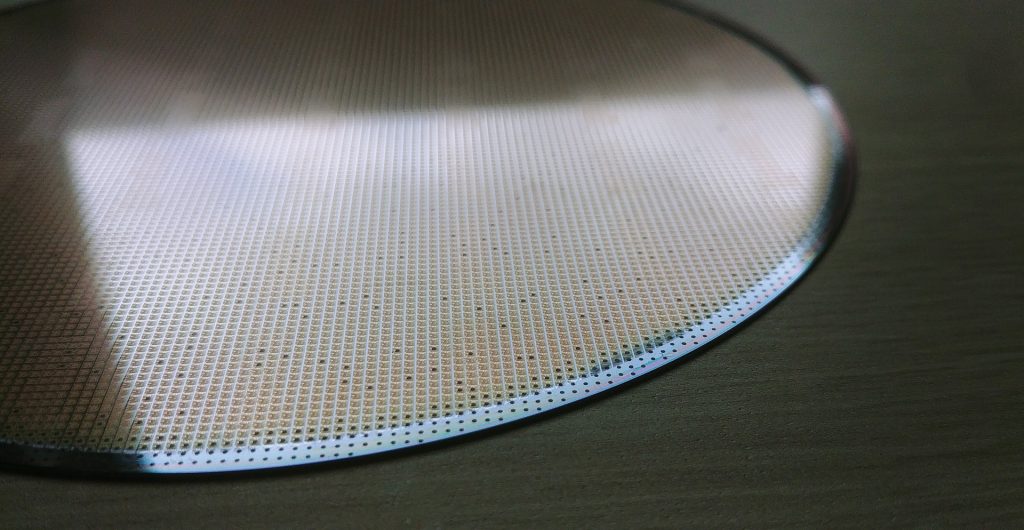 wafer aus silikon mit mikrochips