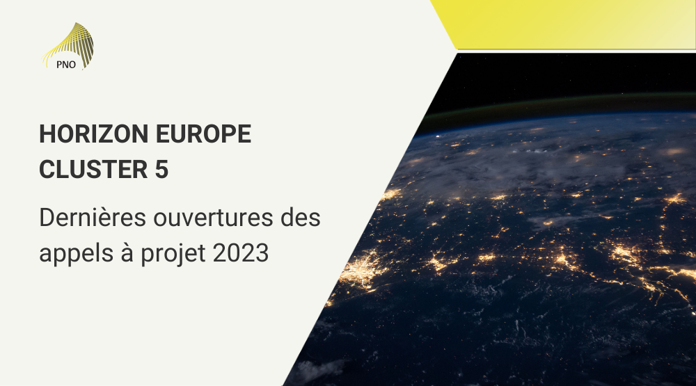 Horizon Europe Cluster 5 derniers appels projet 2023